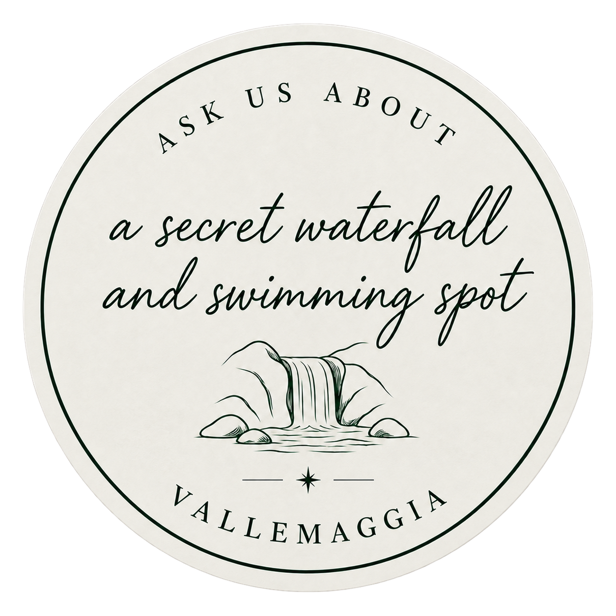Ask us about a secret waterfall and swimming spot — Vallemaggia